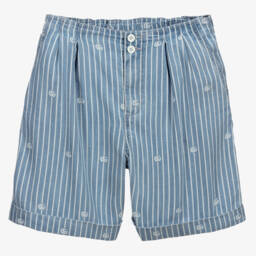 Gucci-Голубые шорты в полоску для подростков | Childrensalon Outlet