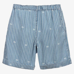 Gucci-Голубые шорты в полоску для подростков | Childrensalon Outlet