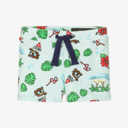 Guess-Baby Boys Green Tropical Print Swim Shorts | Childrensalon Outlet
