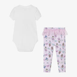 Guess-Baby Girls Lilac Purple Cotton Leggings Set | Childrensalon Outlet