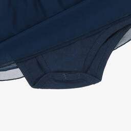 Guess-Baby Girls Navy Blue Cotton Dress | Childrensalon Outlet