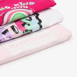 Guess-Baby Girls Pink Bodyvests (3 Pack) | Childrensalon Outlet