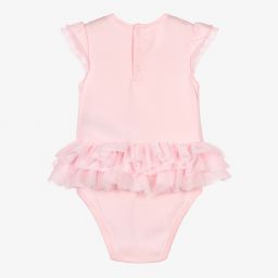 Guess-Розовый песочник с рюшами для малышек | Childrensalon Outlet