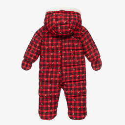 جيس-أوفرول للخروج تارتان لون أحمر للمولودات | Childrensalon Outlet