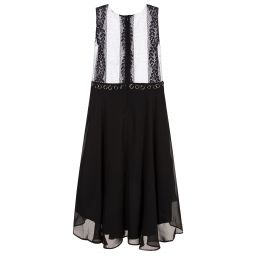 Guess Marciano-Black Chiffon & Lace Dress | Childrensalon Outlet