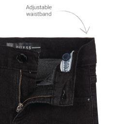 Guess-Black High Waisted Shorts | Childrensalon Outlet