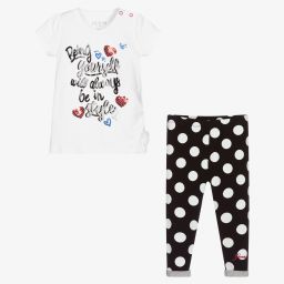 Guess-Black & White Leggings Set | Childrensalon Outlet