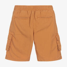 Guess-Boys Beige Cotton Cargo Shorts | Childrensalon Outlet