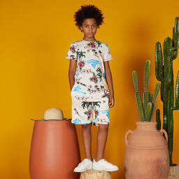 Guess-Бежевые хлопковые шорты | Childrensalon Outlet