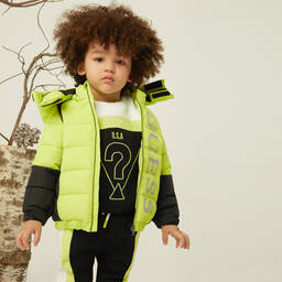 Guess-جوغرز قطن لون أسود للأولاد | Childrensalon Outlet