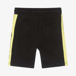 Guess-Boys Black Cotton Logo Shorts | Childrensalon Outlet