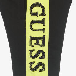 Guess-Boys Black & Green Logo Shorts | Childrensalon Outlet