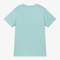 Guess-تيشيرت قطن لون أزرق فاتح للأولاد | Childrensalon Outlet