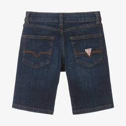 Guess-Boys Blue Denim Shorts | Childrensalon Outlet