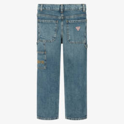 Guess-بنطلون جينز أزرق عملي للأولاد | Childrensalon Outlet