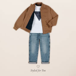 Guess-بنطلون جينز أزرق عملي للأولاد | Childrensalon Outlet