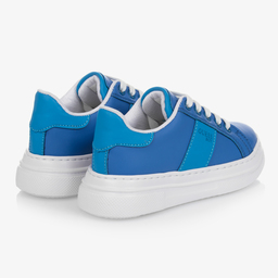 Guess-Boys Blue Lace-Up Trainers | Childrensalon Outlet