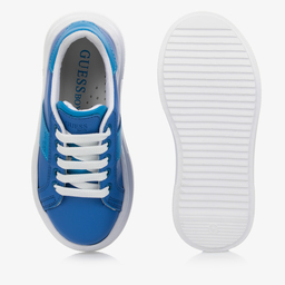 Guess-Boys Blue Lace-Up Trainers | Childrensalon Outlet