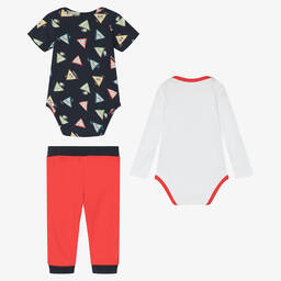 Guess-طقم أفرول قطن جيرسي عضوي للمواليد | Childrensalon Outlet