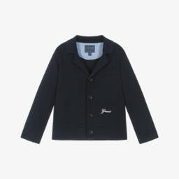 Guess-Boys Classic Navy Knit Sweater | Childrensalon Outlet