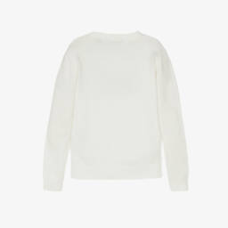 Guess-Boys Cream Knit Crewneck Pullover | Childrensalon Outlet