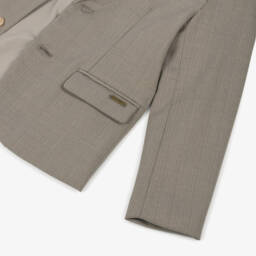 Guess-جاكيت رسمي مخطط باللون الكريمي للأولاد | Childrensalon Outlet