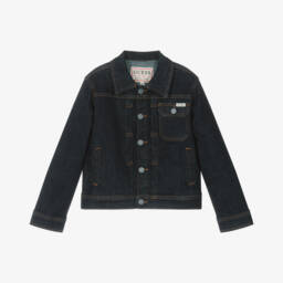 Guess-Boys Deep Indigo Denim Jacket | Childrensalon Outlet