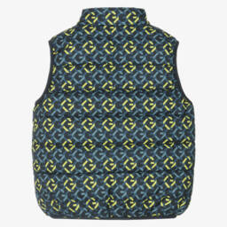 Guess-Boys Dual-Design Satin Blue Vest | Childrensalon Outlet