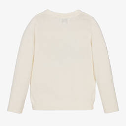 Guess-Boys Ivory Cotton & Modal Sweater | Childrensalon Outlet
