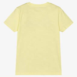 Guess-Boys Lime Green Graphic Logo T-Shirt | Childrensalon Outlet
