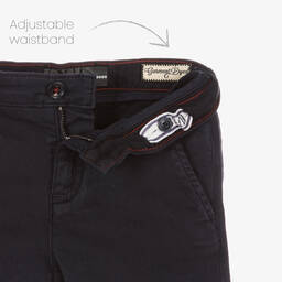 Guess-Boys Navy Blue Chino Trousers | Childrensalon Outlet