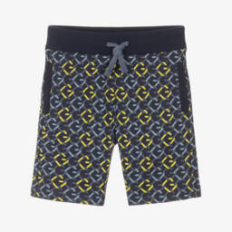 Guess-Boys Navy Jersey Print Shorts | Childrensalon Outlet