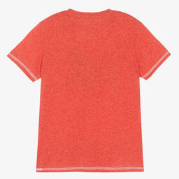 Guess-Boys Red Logo T-Shirt | Childrensalon Outlet