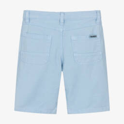 Guess-Boys Sky-Hued Lyocell Summer Shorts | Childrensalon Outlet