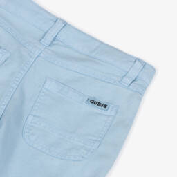 Guess-Boys Sky-Hued Lyocell Summer Shorts | Childrensalon Outlet