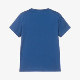 Guess-Boys Vibrant Blue Cotton Tee | Childrensalon Outlet