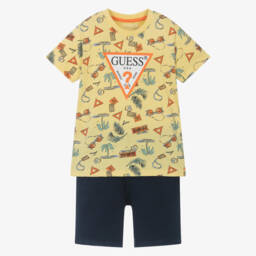 Guess-شورت جينز نابض بالحياة للأولاد - طقم مزدوج | Childrensalon Outlet