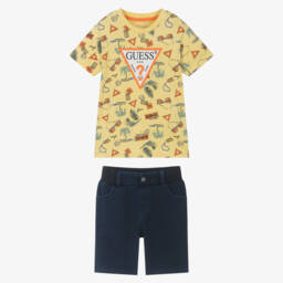 Guess-شورت جينز نابض بالحياة للأولاد - طقم مزدوج | Childrensalon Outlet