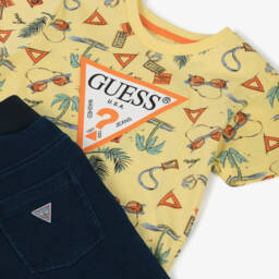 Guess-شورت جينز نابض بالحياة للأولاد - طقم مزدوج | Childrensalon Outlet