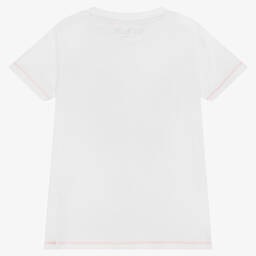Guess-Boys White Cotton Logo T-Shirt | Childrensalon Outlet