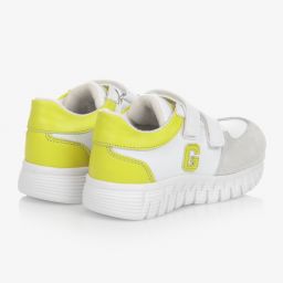 جيس-ترينرز أطفال ولادي جلد لون أبيض | Childrensalon Outlet