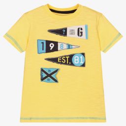 Guess-Boys Yellow Flags T-Shirt | Childrensalon Outlet