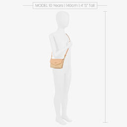 Guess-Girls Beige Faux Straw Bag (17cm) | Childrensalon Outlet