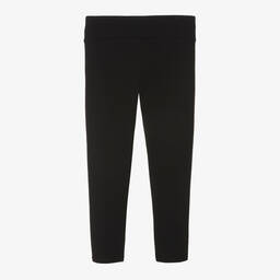 Guess-Girls Black Cotton Leggings | Childrensalon Outlet