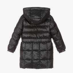 Guess-Girls Black Down Padded Puffer Coat | Childrensalon Outlet