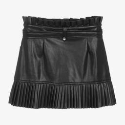 Guess-Girls Black Faux Leather Skirt | Childrensalon Outlet