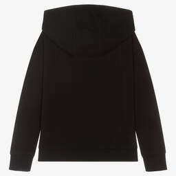 Guess-Girls Black Metallic Logo Hoodie | Childrensalon Outlet