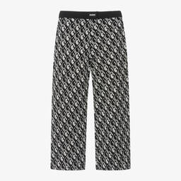 Guess-Широкие черные джоггеры с монограммой для девочек | Childrensalon Outlet