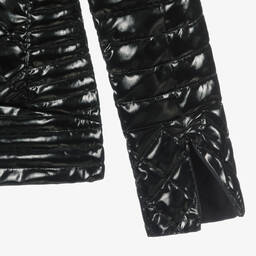 Guess-Girls Black Quilted Jacket | Childrensalon Outlet