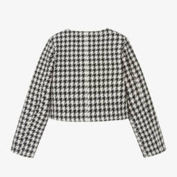 Guess-Girls Black & White Tweed Jacket | Childrensalon Outlet